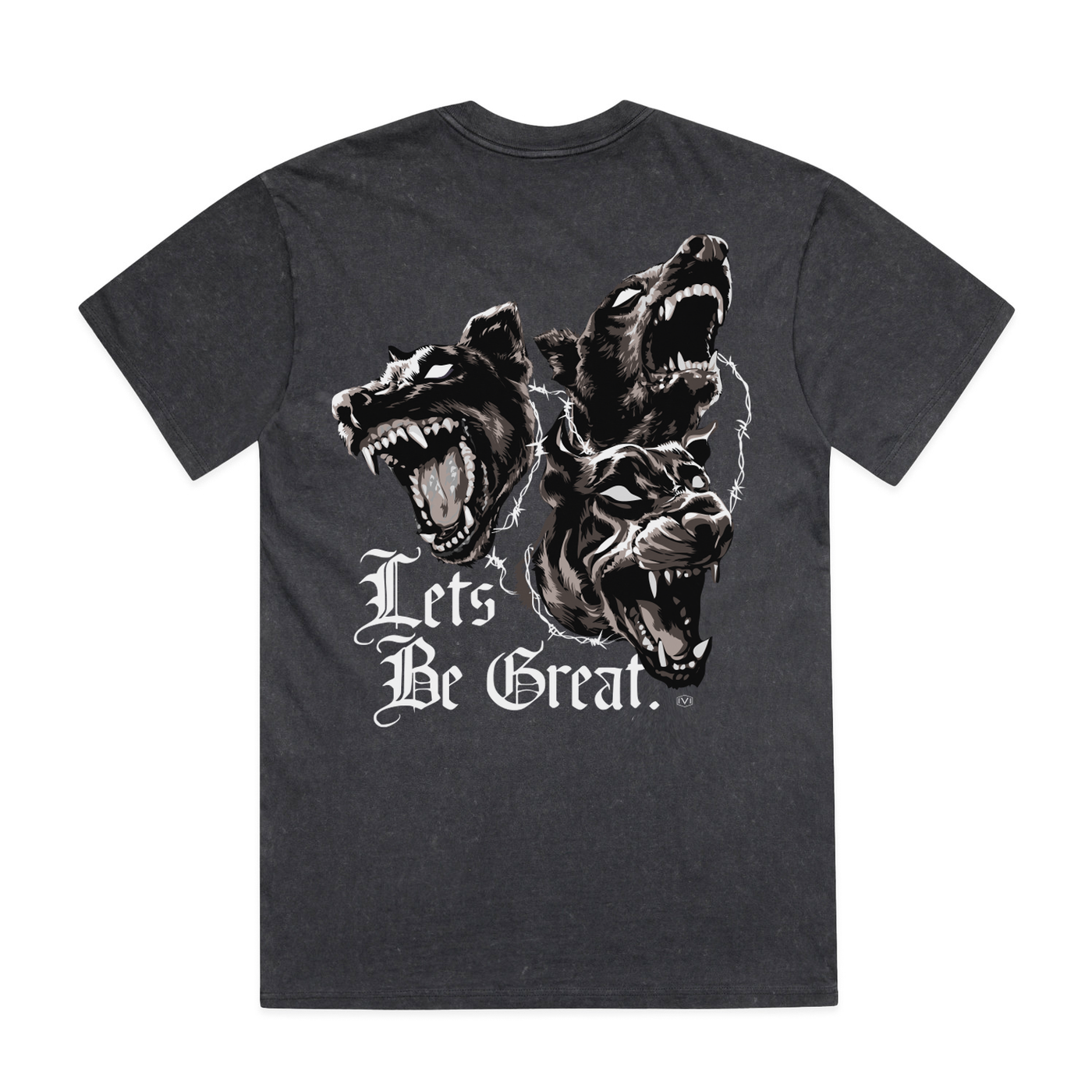 The Dawgs Tee : Stonewashed Black