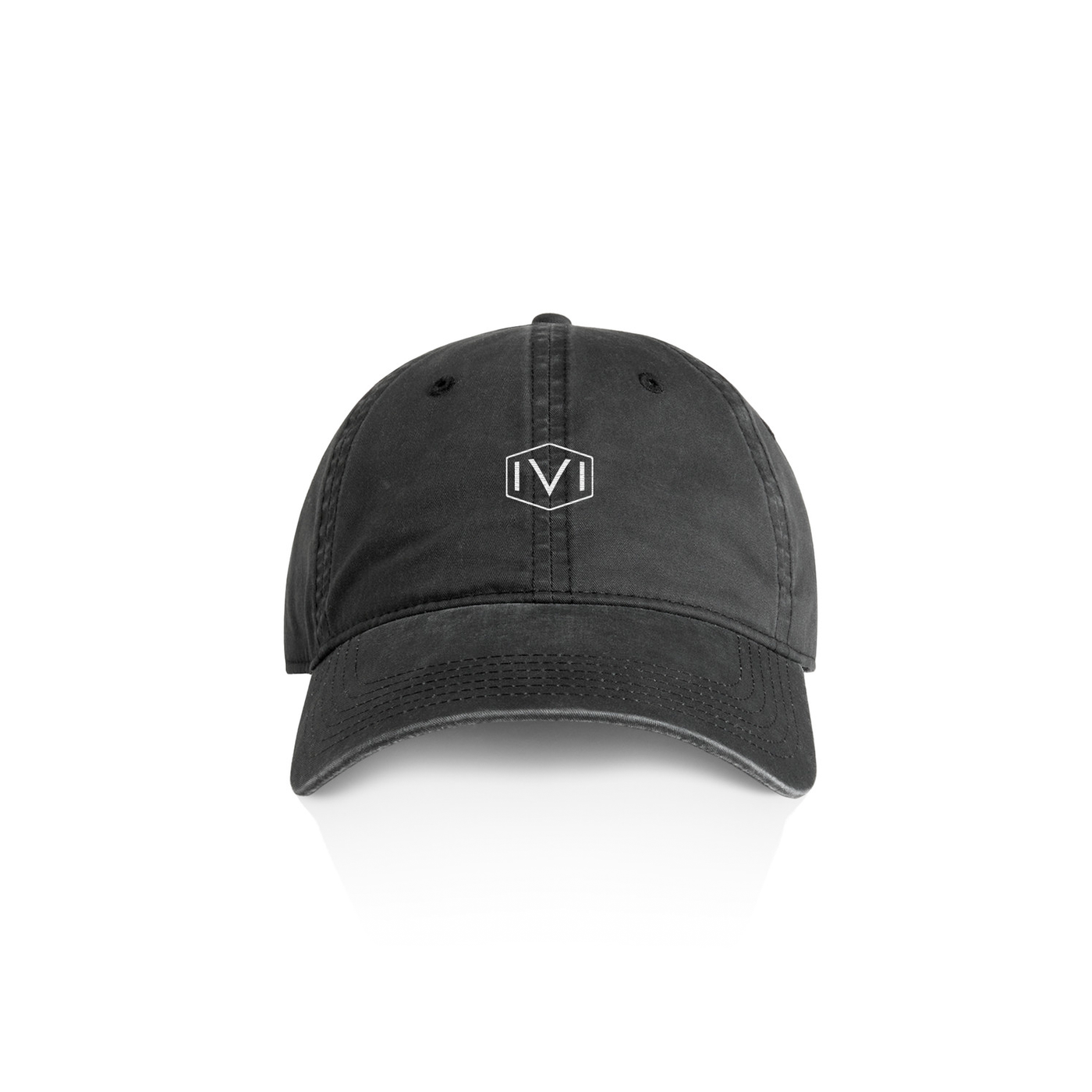 IVI Dad Hat : Washed Black