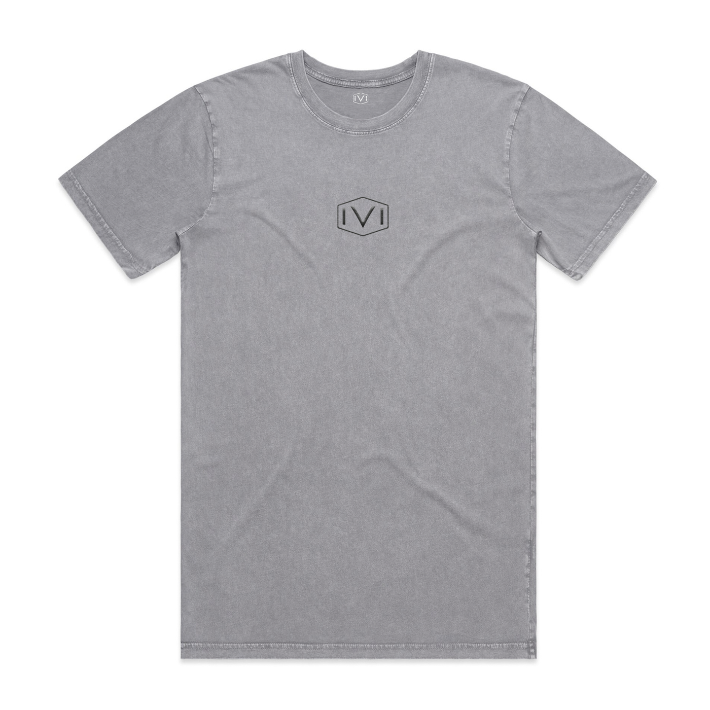 IVI Core Washed Tee : Ash/Black