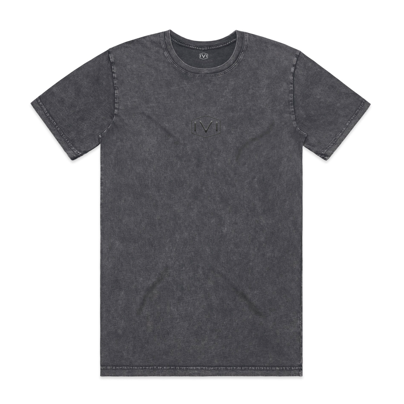 IVI Core Washed Tee : Black/Black